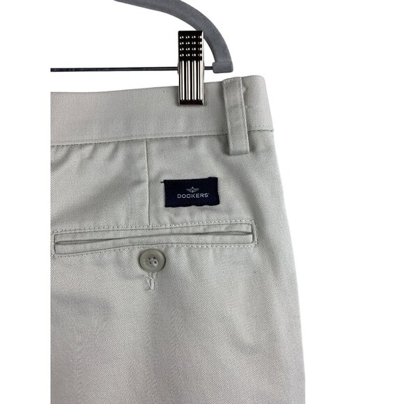 Dockers Mens Pleated Classic Fit Pants W36 L30 100% Cotton Beige - Picture 5 of 6